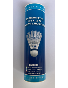 TUBO 6 VOLANTES BÁDMINTON DE NYLON