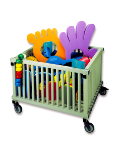 CARRO PVC CON RUEDAS DE METAL