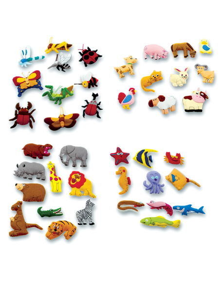 PACK VELCROS 40 PIEZAS NATURALEZA