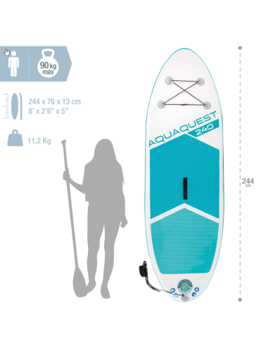 TABLA PADDLE SURF JUNIOR Aquaquest 240