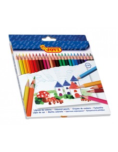 ESTUCHE 24 LÁPICES COLORES MADERA