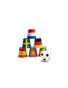 LATAS DE FUTBOL + PELOTA