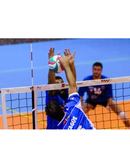 JUEGO ANTENAS PARA RED VOLEIBOL COMPETICIÓN LÍNEA ORO NEGRO