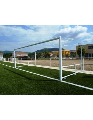 JUEGO PORTERÍAS ALUMINIO FÚTBOL ABATIBLES
