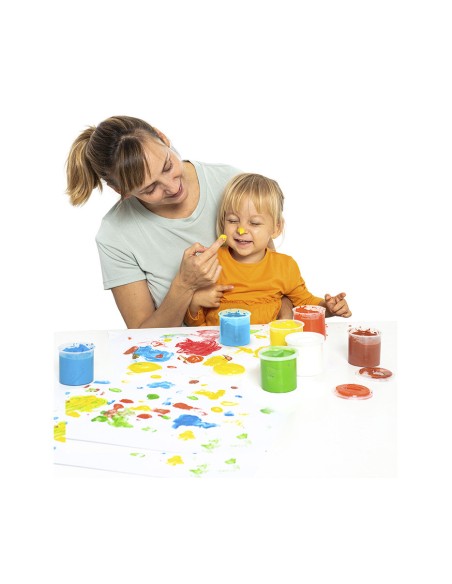 PINTURA DEDOS BOTE 500 ml COLORES SURTIDOS