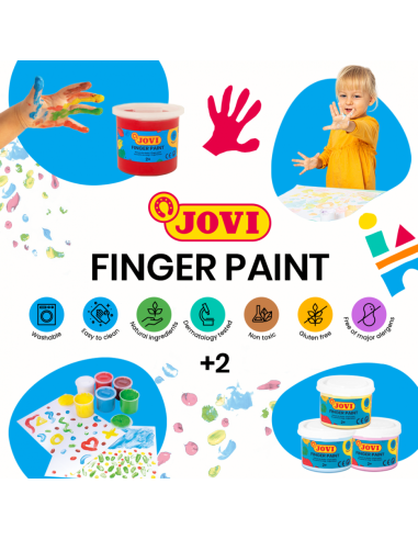 PINTURA DEDOS BOTE 500 ml COLORES SURTIDOS