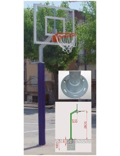 JUEGO CANASTAS BALONCESTO MINIBÁSKET DESMONTABLES