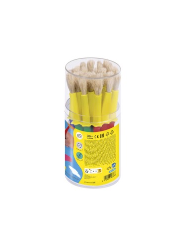BOTE 20 PINCELES ESCOLARES MEDIANOS