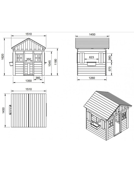 CASITA LILLIPOP XL HORECA AZUL