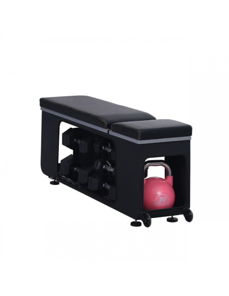 BANCO MULTIFUNCIONAL FITNESS CON ALMACENAJE