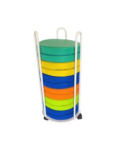 CARRO PORTA COJINES + 12 PUFS