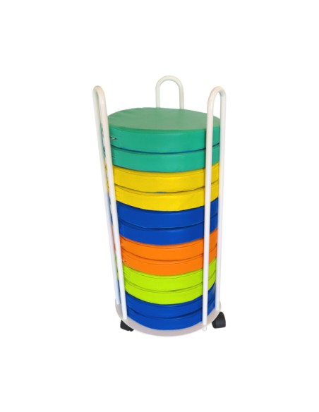 CARRO PORTA COJINES + 12 PUFS