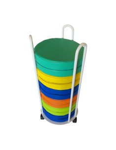 CARRO PORTA COJINES + 12 PUFS 2