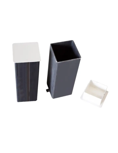 JUEGO POSTES VOLEIBOL ALUMINIO FIJOS 80 X 80 MM