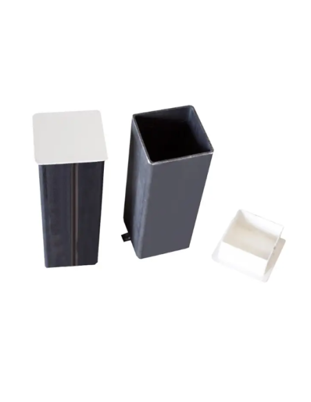 JUEGO POSTES VOLEIBOL ALUMINIO FIJOS 80 X 80 MM