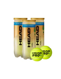 BOTE 3 PELOTAS HEAD PADEL PRO S + 2