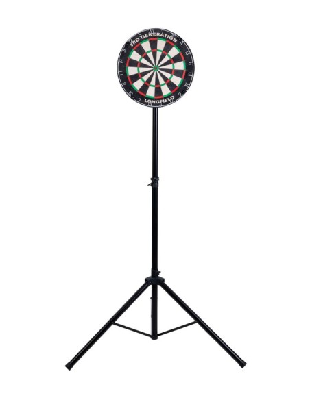 SOPORTE TRÍPODE PARA DARDOS TELESCÓPICO ACERO