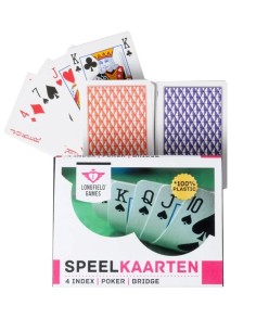 JUEGO DE NAIPES 100% PLÀSTICO- 2 BARAJAS