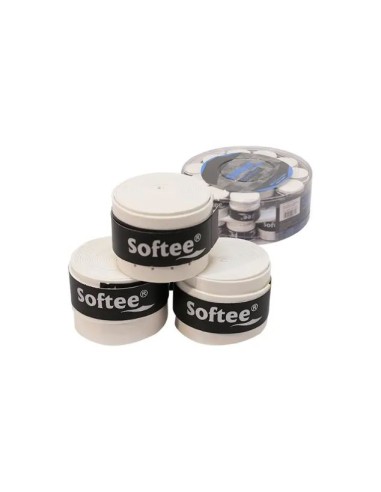 TARRO 30 OVERGRIPS PERFORADOS BLANCOS SOFTEE