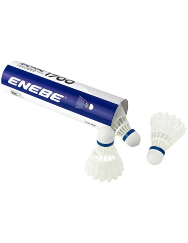 TUBO 6 VOLANTES BÁDMINTON NYLON- ENEBE SONIC 1700
