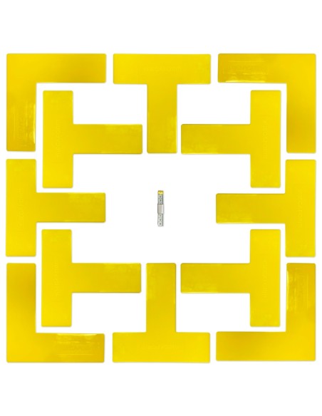 SET 12 MARCADORES DE PISTA - TENIS, PICKLEBALL Y BADMINTON