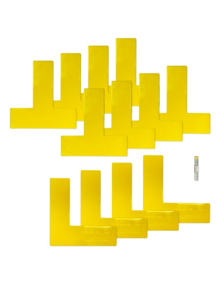 SET 12 MARCADORES DE PISTA - TENIS, PICKLEBALL Y BADMINTON