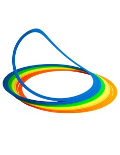 SET 12 AROS EXTRAPLANOS Y FLEXIBLES