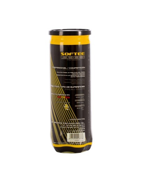 BOTE 3 PELOTAS PADEL SOFTEE SPEED