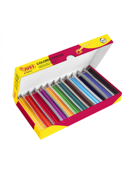 CAJA 144 LÁPICES COLORES MADERA