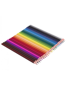 ESTUCHE 24 LÁPICES COLORES MADERA 2