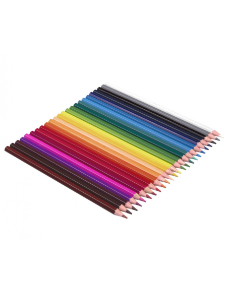 ESTUCHE 24 LÁPICES COLORES MADERA