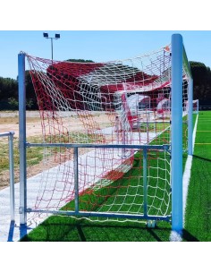 JUEGO PORTERÍAS ALUMINIO FÚTBOL 11 120X100 ABATIBLES CON... 2