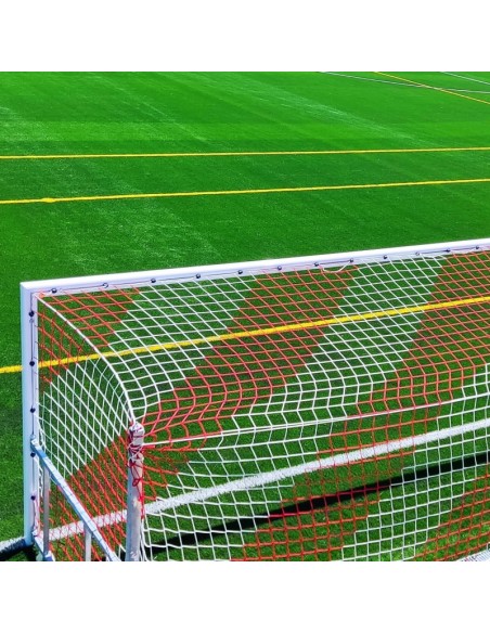 JUEGO PORTERÍAS ALUMINIO FÚTBOL 11 120X100 ABATIBLES CON ARQUILLOS GALVANIZADOS EN CALIENTE