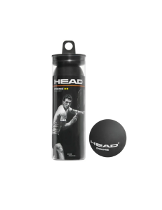 TUBO 3 PELOTAS SQUASH PRIME- DOBLE PUNTO AMARILLO (DYD) 2