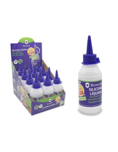 COLA DE SILICONA LÍQUIDA GOMA EVA BISMARK 100ML
