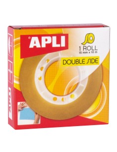 CINTA ADHESIVA DOBLE CARA 15X10M APLI