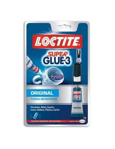 PEGAMENTO INSTANTÁNEO 3 GR LOCTITE SUPER GLUE-3...