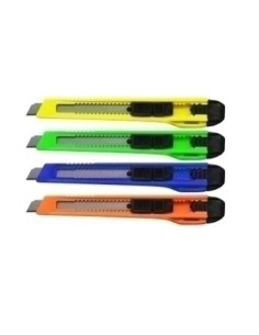CUTTER 9MM SURTIDO BLISTER- UNIDAD