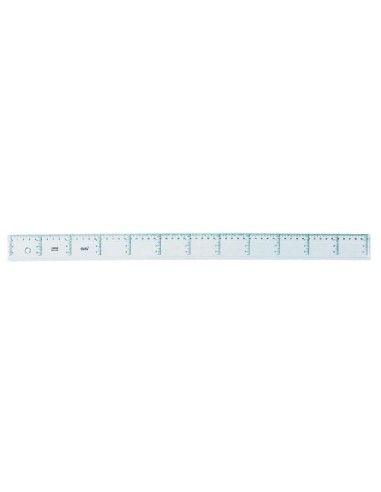 REGLA 60 CM CRISTAL