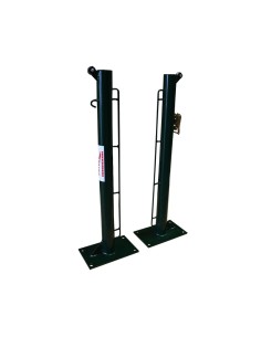 JUEGO DE 2 POSTES DE TENIS FIJOS Ø 80MM CON BASE PARA...