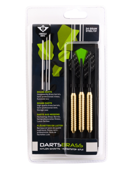 JUEGO 3 DARDOS LATÓN 23 GR