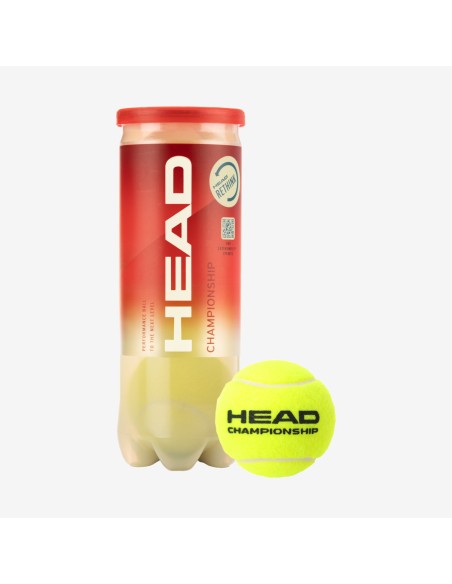BOTE 3 PELOTAS TENIS HEAD CHAMPIONSHIP