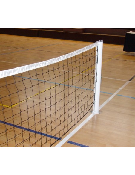 JUEGO POSTES TENIS METÁLICOS EMPOTRABLES CON ANCLAJE Ø90MM